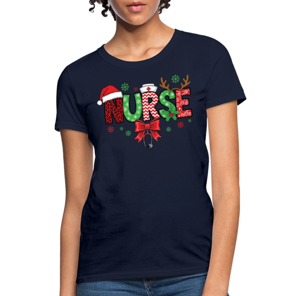 Christmas Gift Idea For Nurses T-Shirt - navy