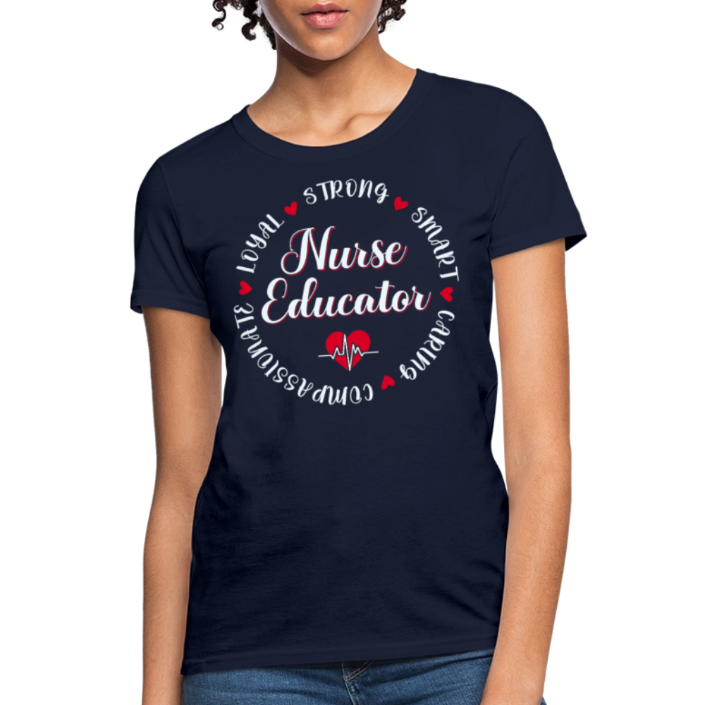 Nurse Educator Appreciation Gift T-Shirt - navy