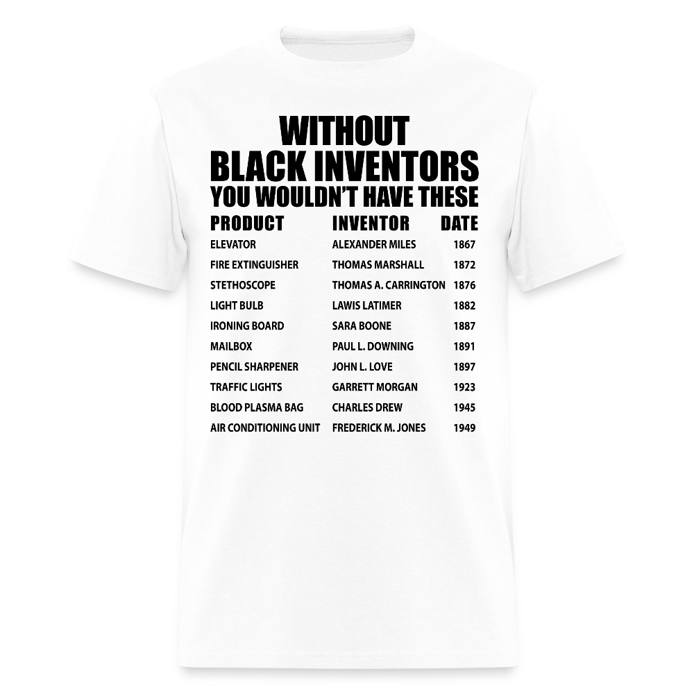 Inventions By African American Inventors T-Shirt - white