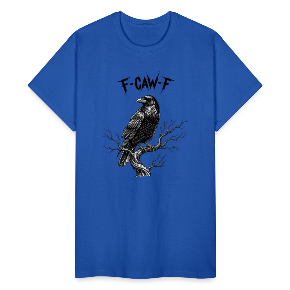 F-Caw-F Funny Black Crow For Bird Lover T-Shirt - royal blue