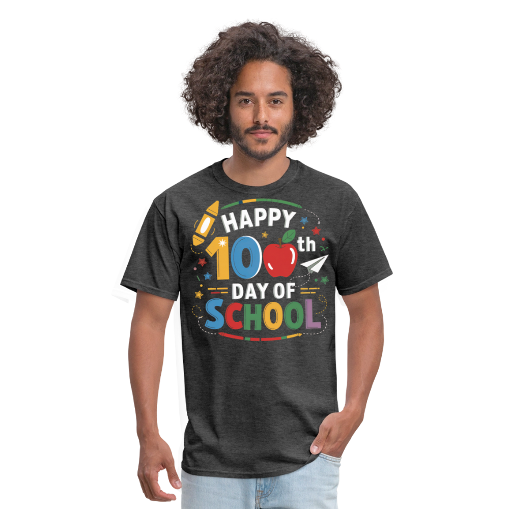 100th Day of School Tee Teacher Gifts School Celebration Unisex Classic T-Shirt - heather black
