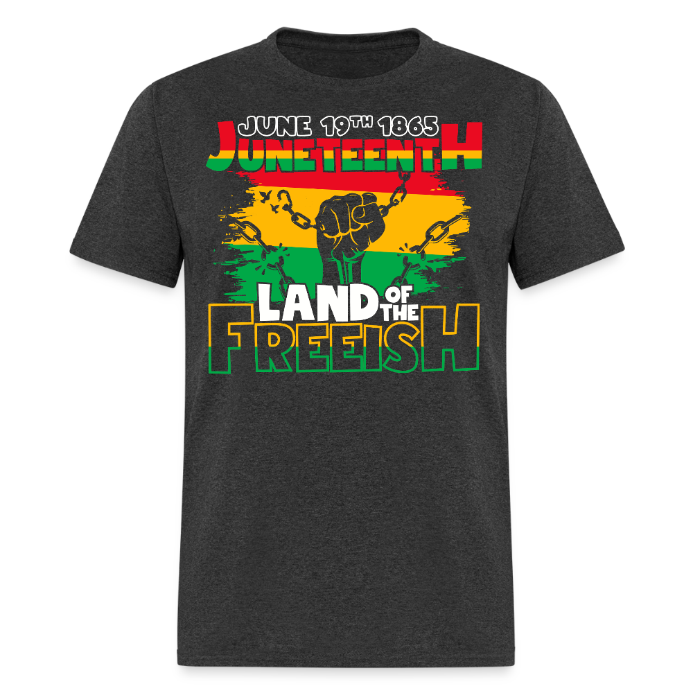 Juneteenth Freedom Celebration Black Pride Liberation T-shirt - heather black