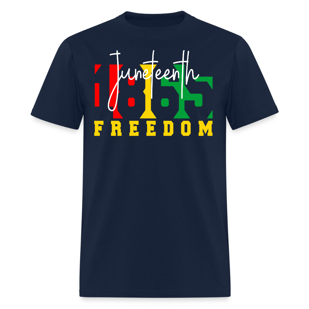 1865 Juneteenth Celebration Black Pride T-Shirt - navy