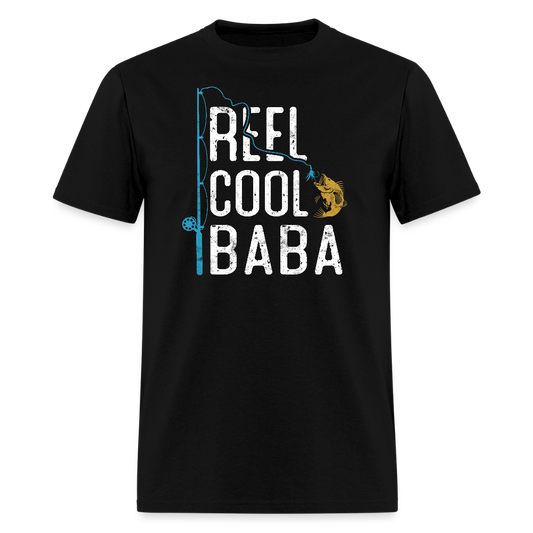 Reel Cool Baba Tee Father’s Day Fishing T-shirt - black