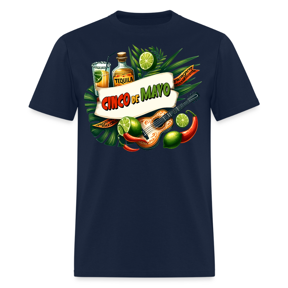 Cinco de Mayo Party Shirt Tequila Lover Fiesta T-shirt - navy