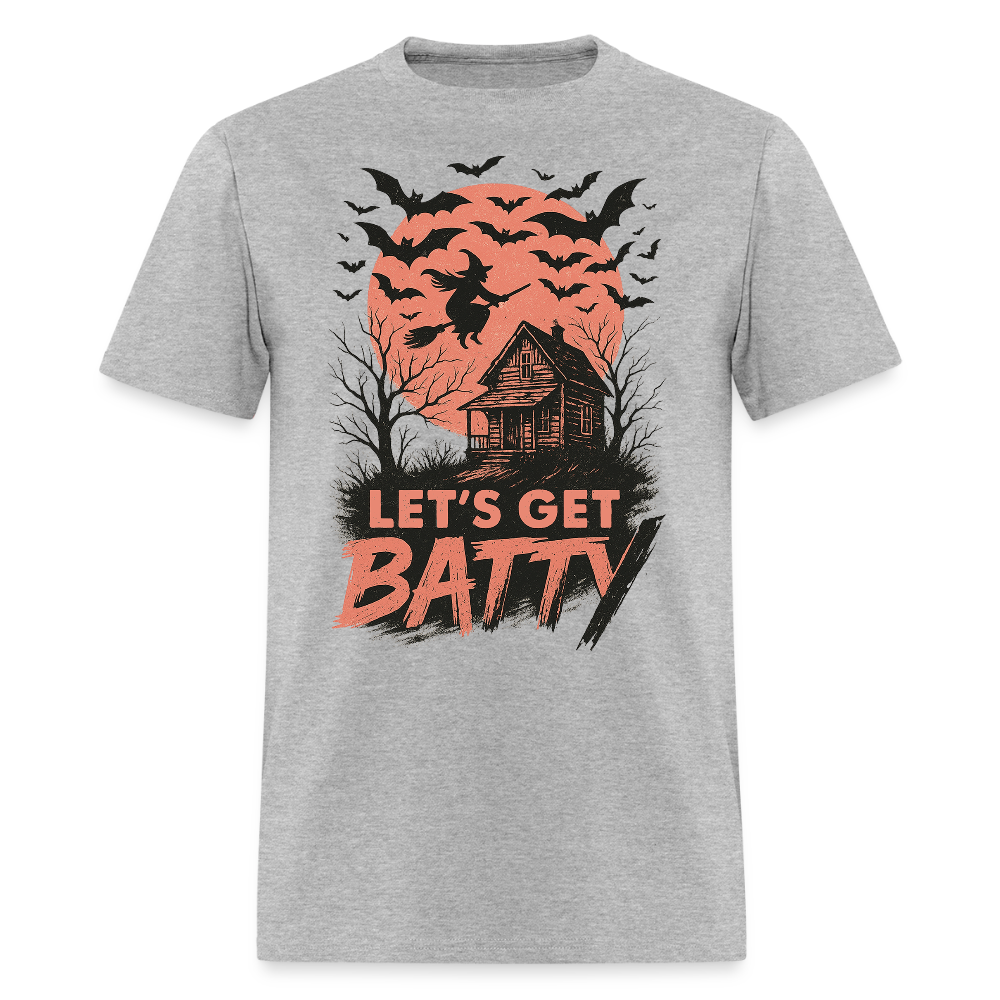 Let’s Get Batty Halloween Witch T-Shirt - heather gray