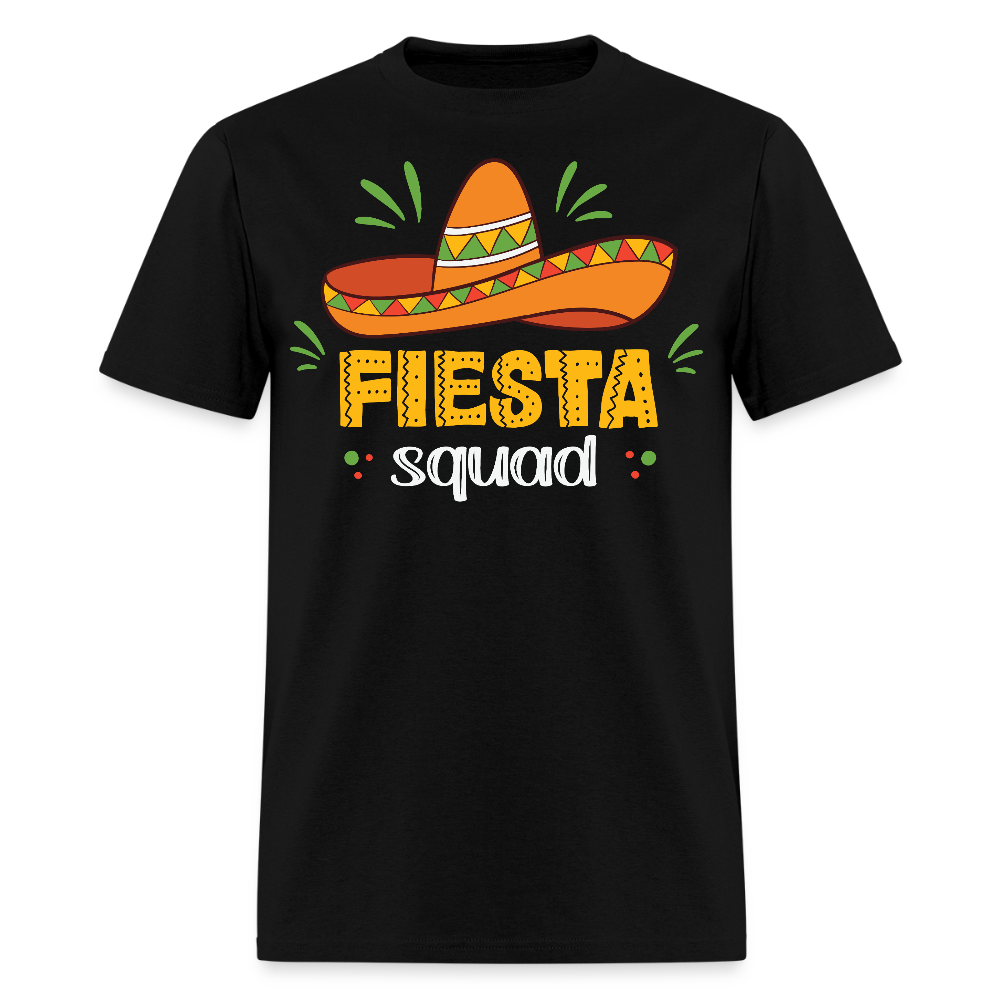 Mexican Fiesta Celebration Tee Fiesta Squad Party T-shirt - black