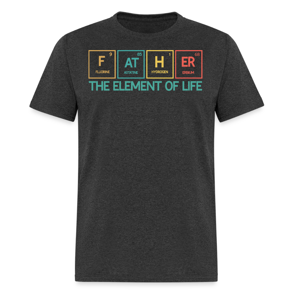 Funny Science Periodic Table Father T-shirt - heather black