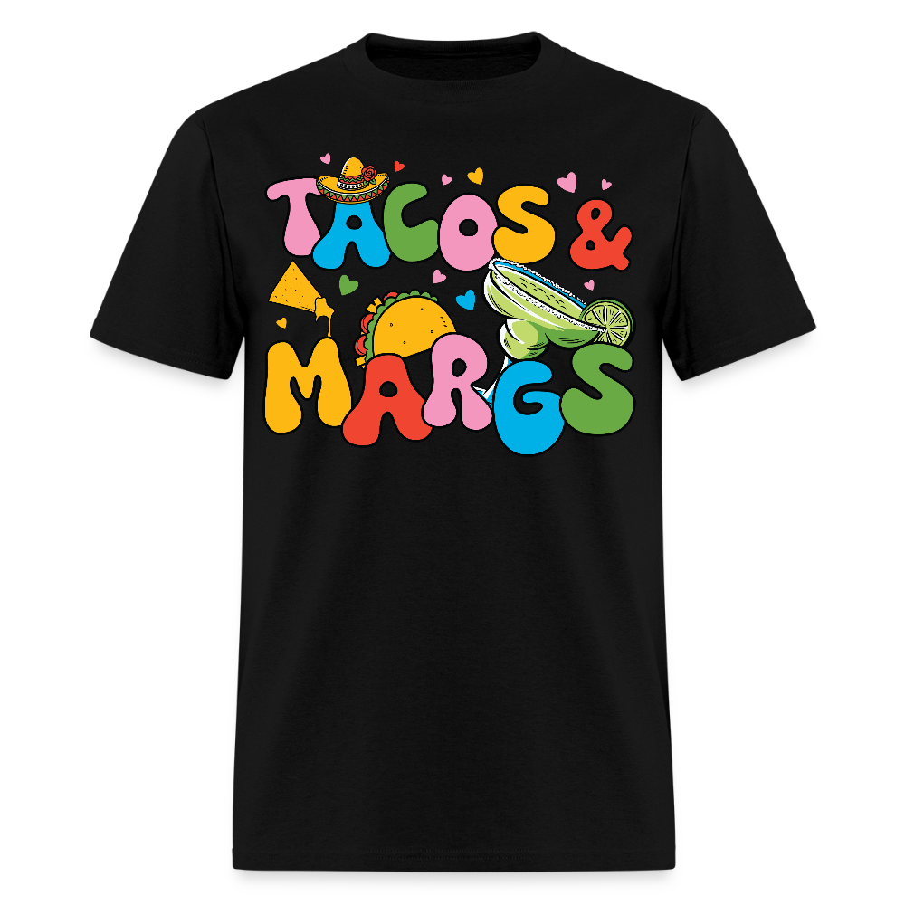 Funny Tacos And Margaritas Tee For Party Lovers T-shirt - black
