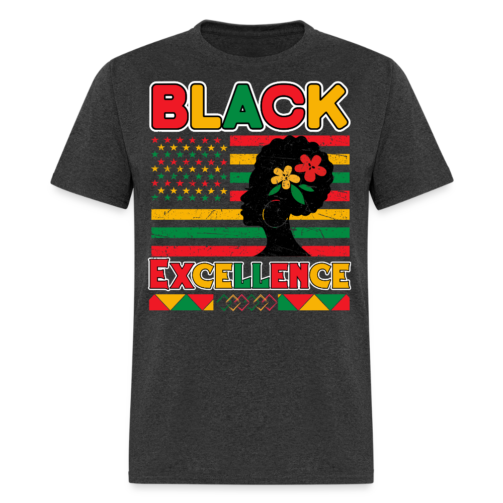 Afrocentric Tee Celebrating Black Culture T-shirt - heather black