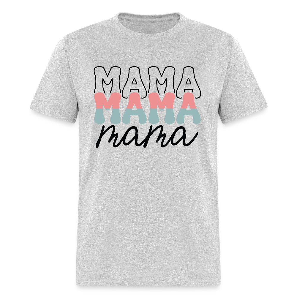 Aesthetic Mama Graphic Tee For Moms T-shirt - heather gray