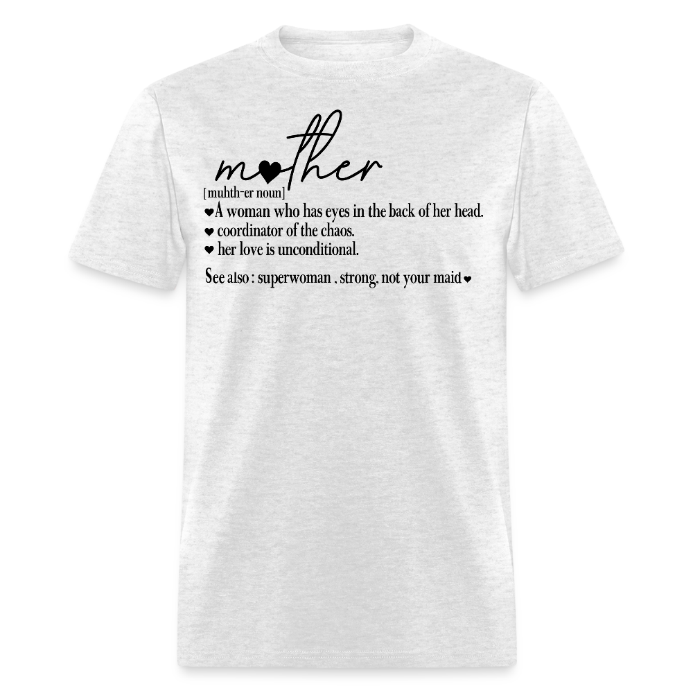 Mom Life Definition Tee For Mother’s Day T-shirt - light heather gray