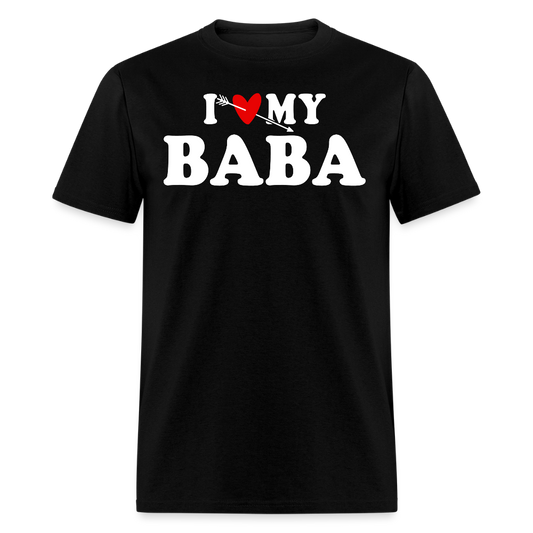 Cute Baba Gift Idea For Birthday T-shirt - black