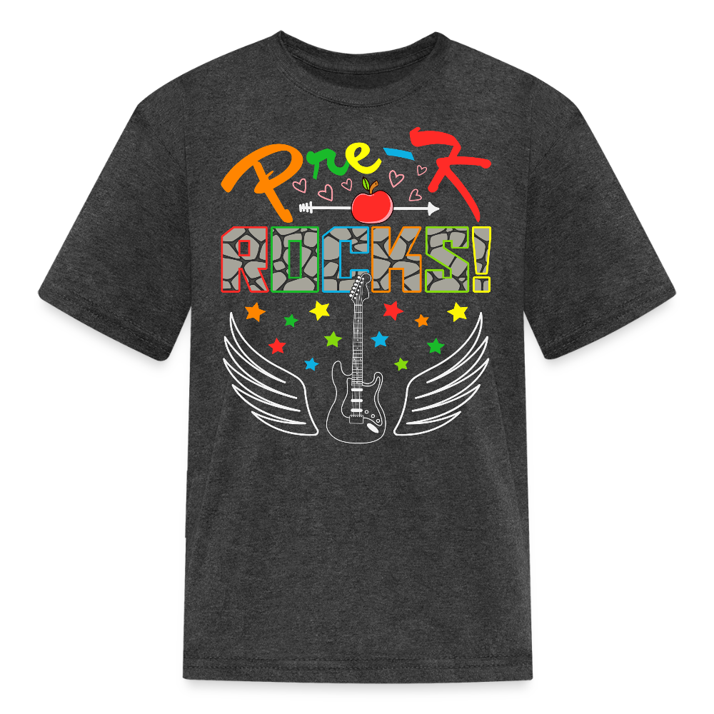 Cute Pre K Rocks Back To School T-Shirt - heather black