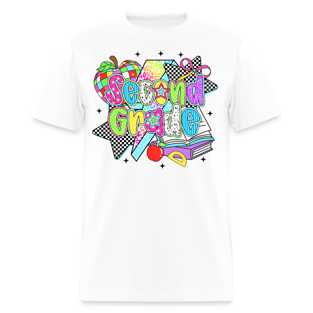 Back To School Second Grade Teacher Gift T-Shirt - white