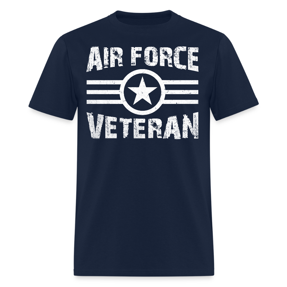 Patriotic Air Force Veteran T-Shirt - navy