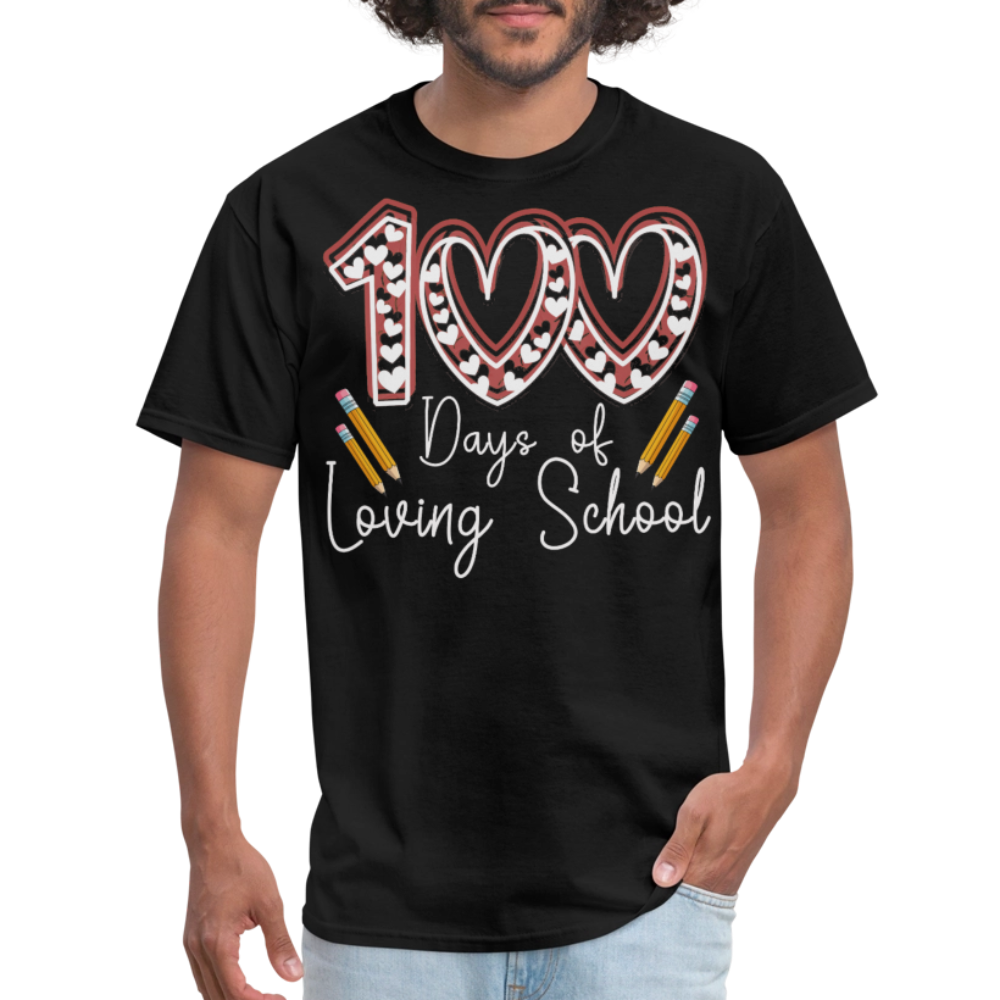 Teacher Appreciation Tee 100 Days of Loving School Unisex Classic T-Shirt - black
