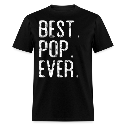 Best Pop Ever Funny Grandpa Gift T-shirt - black