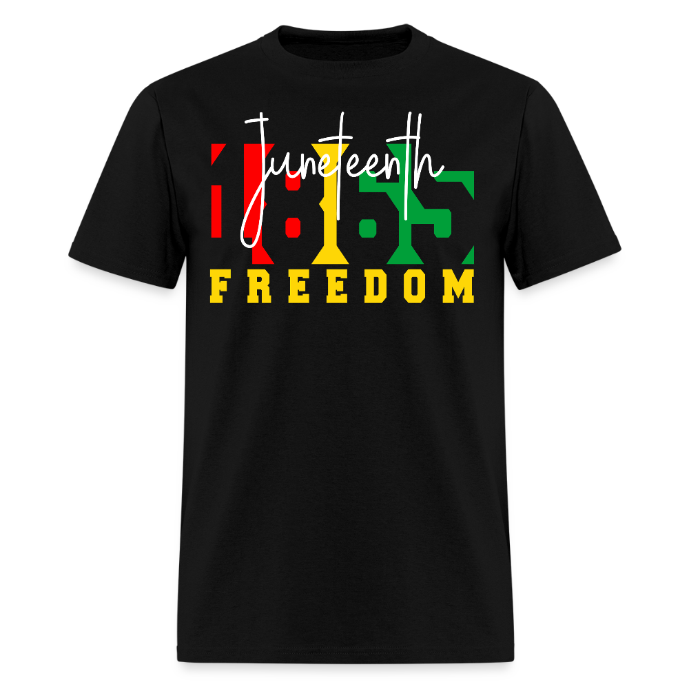 1865 Juneteenth Celebration Black Pride T-Shirt - black