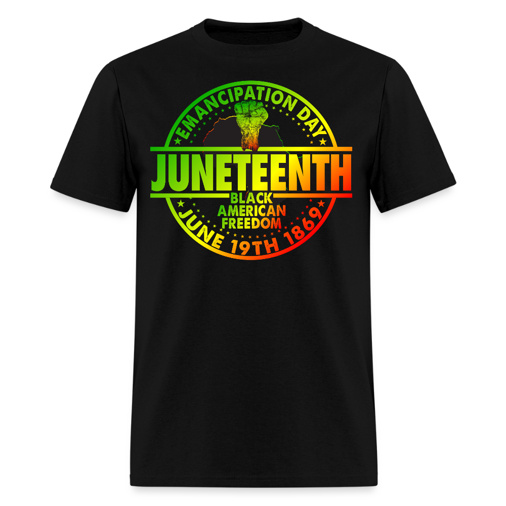 Juneteenth Emancipation Day June 19th 1865 History T-Shirt - black