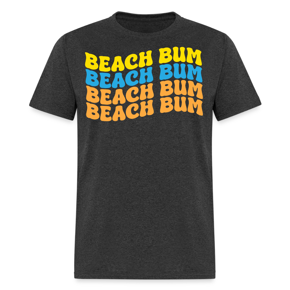 Retro Beach Bum Summer Vacation T-shirt - heather black