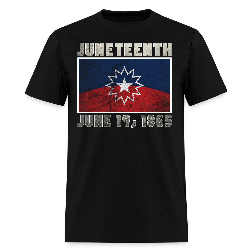 Juneteenth June 19 1865 Flag T-Shirt - black