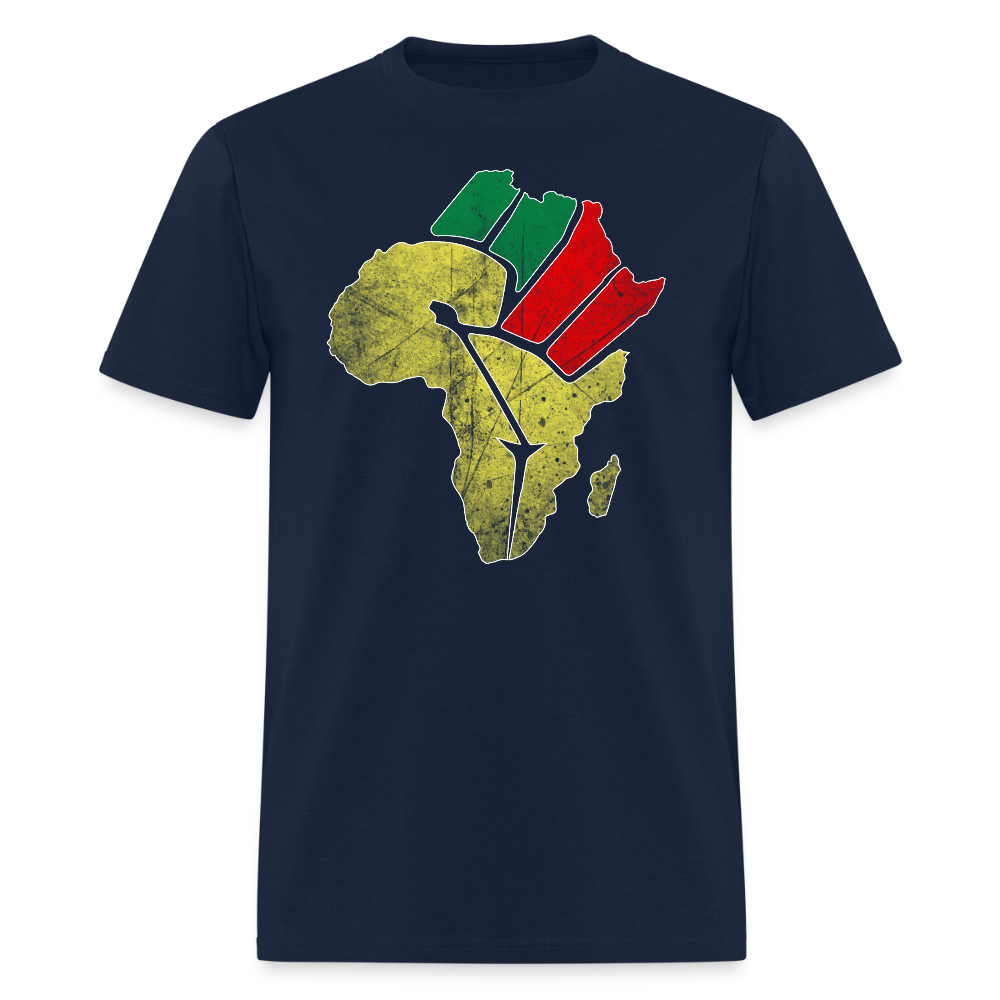 African Heritage Pan African Pride T-Shirt - navy