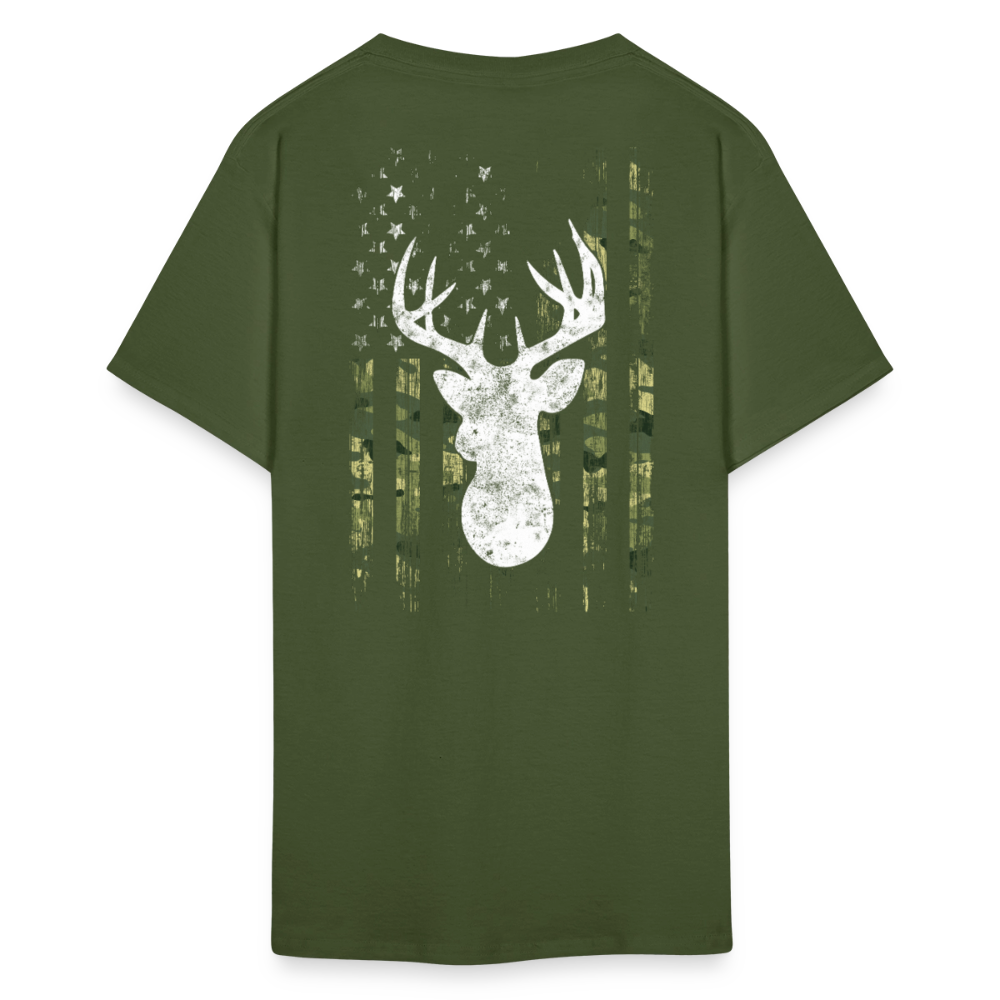 Camo American Flag USA Camouflage Unisex Classic T-Shirt - military green