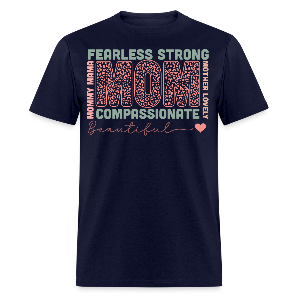 Personalized Mother's Day Motherhood Celebration T-shirt - navy