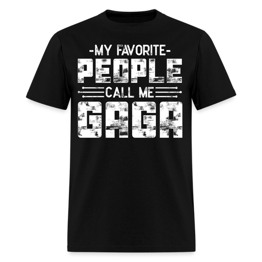 My Favorite People Call Me Gaga Women T-shirt - black