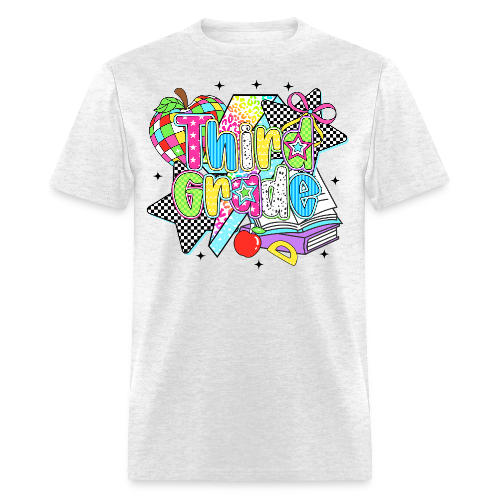 Third Grade Back To School Teacher Gifts T-Shirt - light heather gray