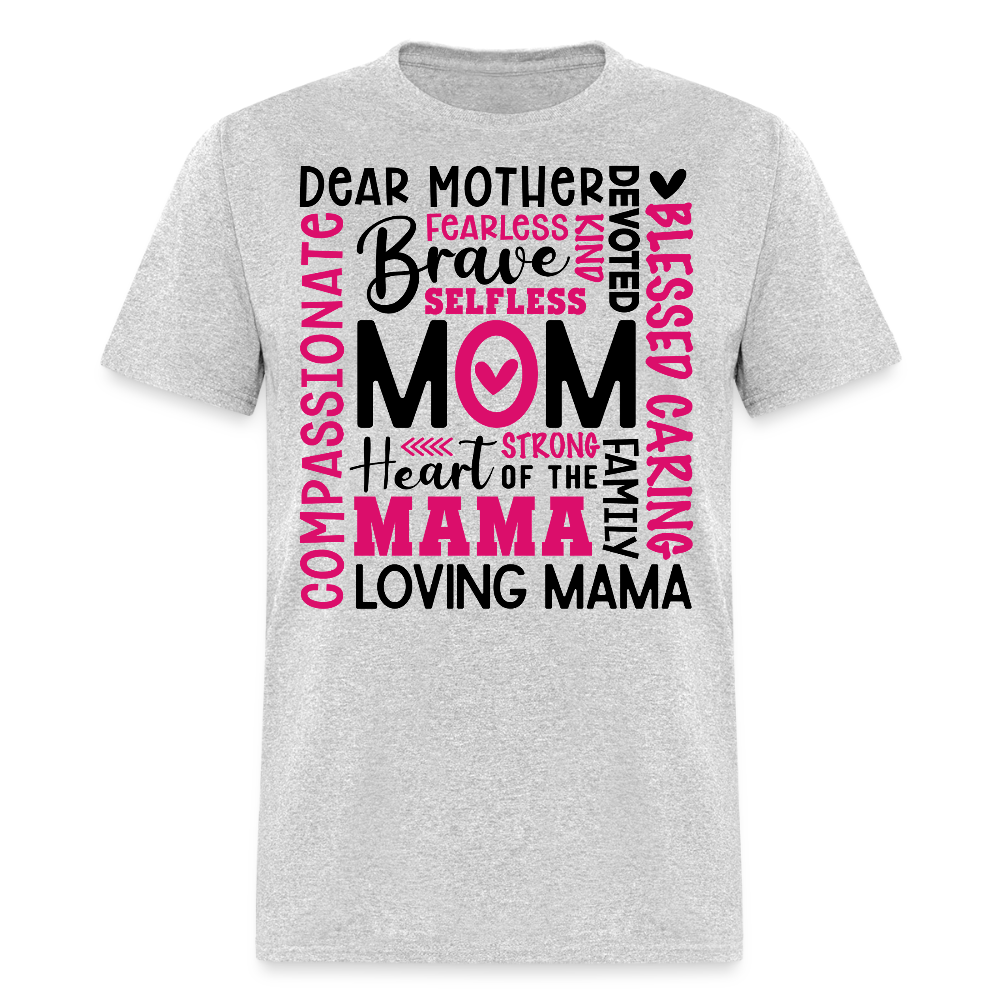Heart Of A Mama Mother’s Day T-Shirt - heather gray