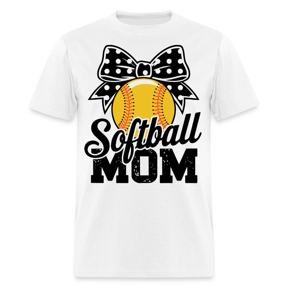 Cute Softball Mom Game Day Womens T-shirt - white