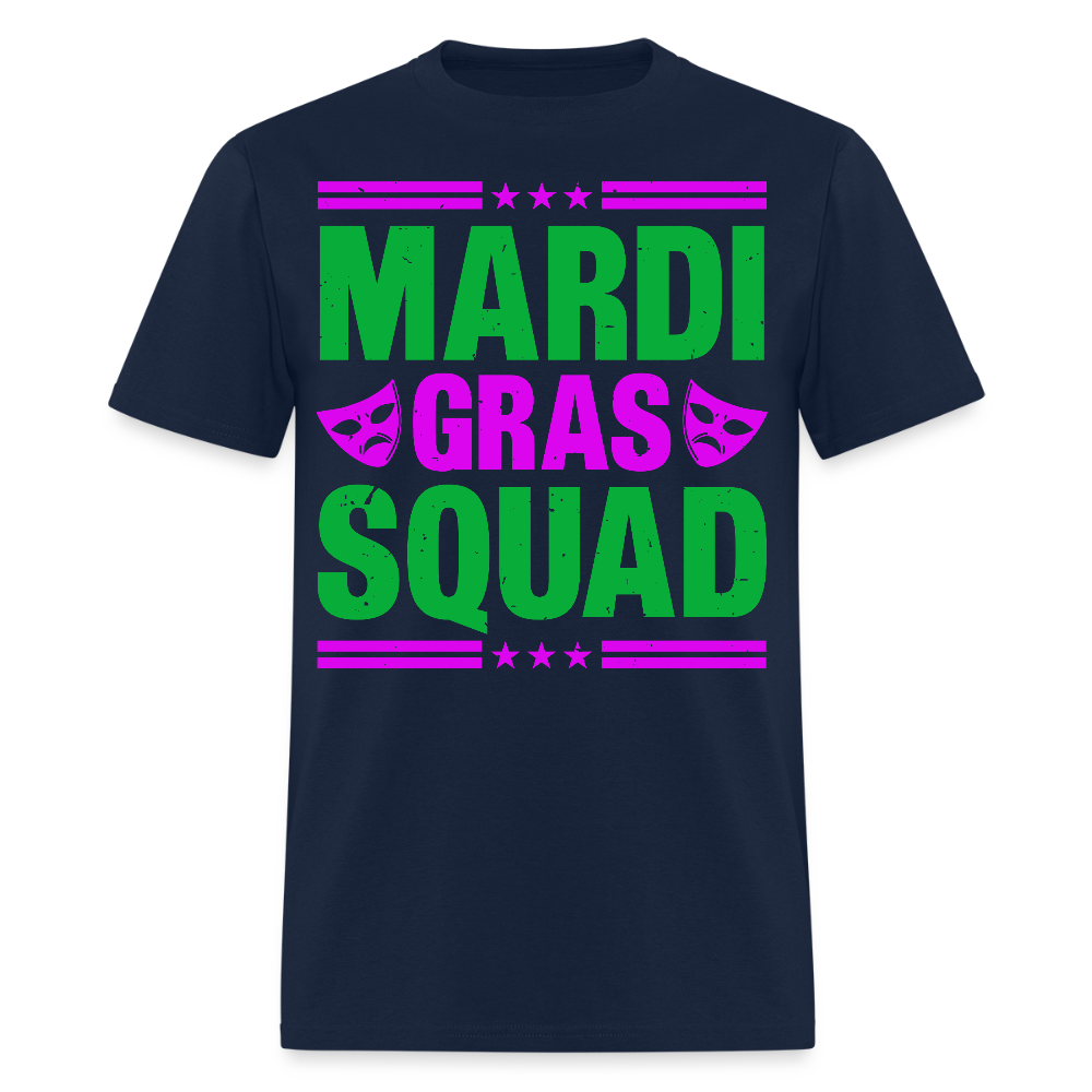 Mardi Gras Squad Shirt for Groups New Orleans Festival T-Shirt - navy