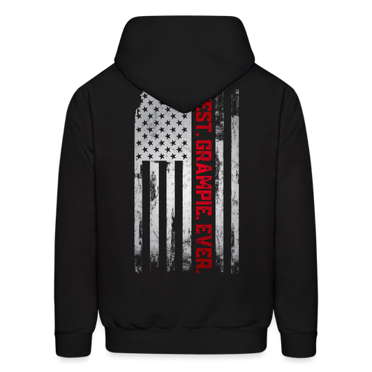 Best Grampie Patriotic American Flag Hoodie - black