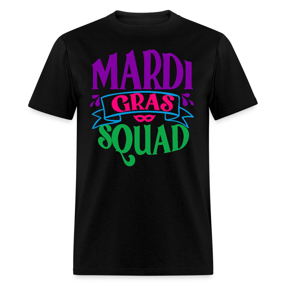 Mardi Gras Squad Matching Unisex T-Shirt - black