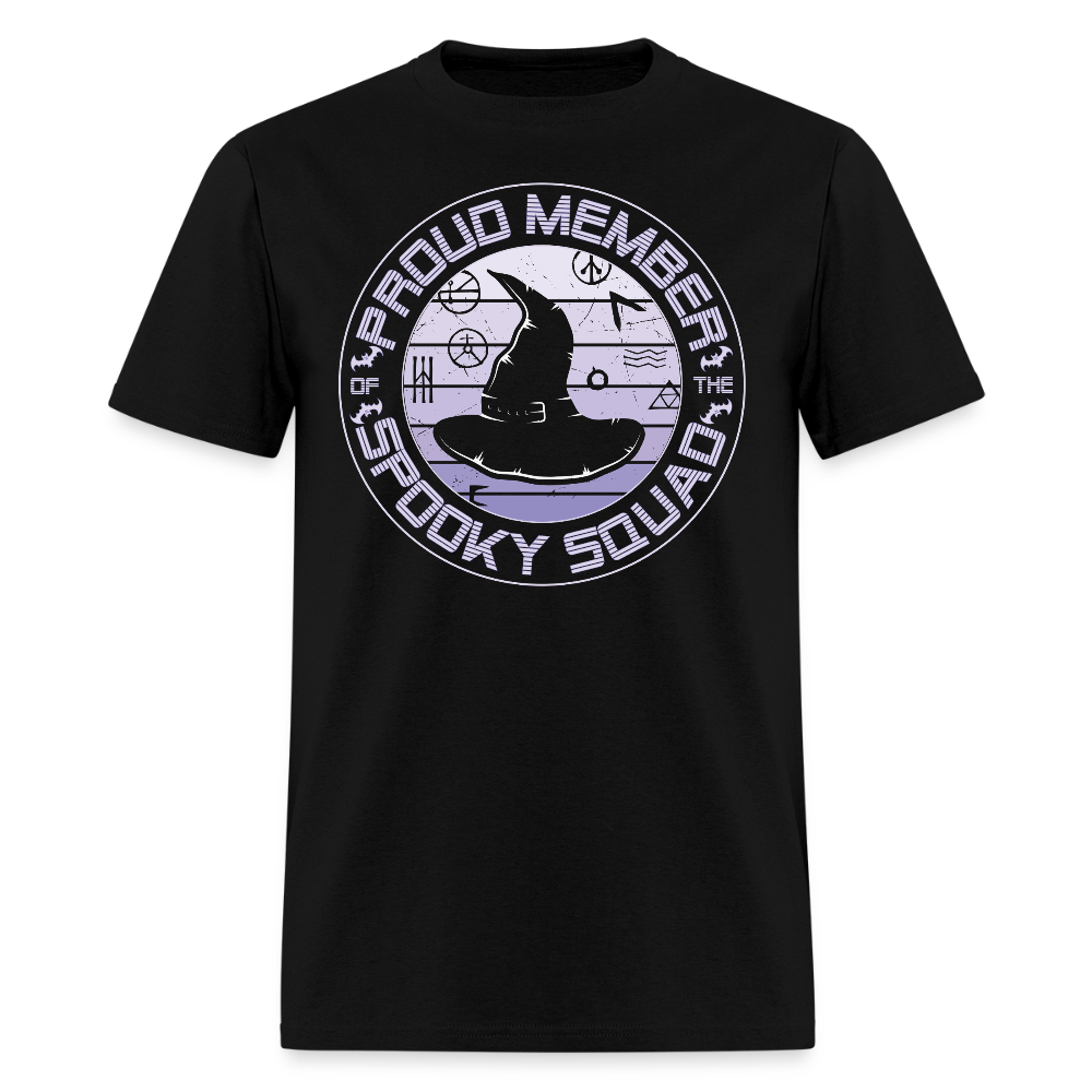 Proud Member Of The Spooky Squad Witch Halloween T-Shirt - black