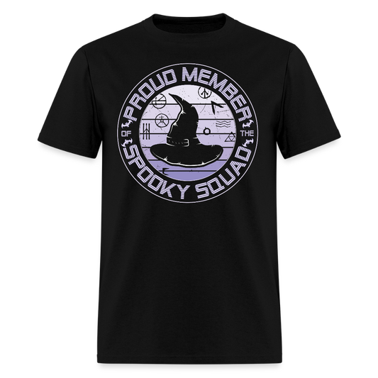 Proud Member Of The Spooky Squad Witch Halloween T-Shirt - black