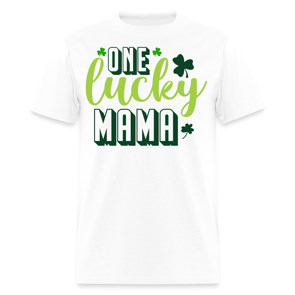 One Lucky Mama Irish Holiday T-shirt - white