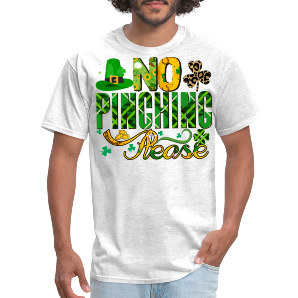 St Patrick’s Day No Pinching T-shirt - light heather gray