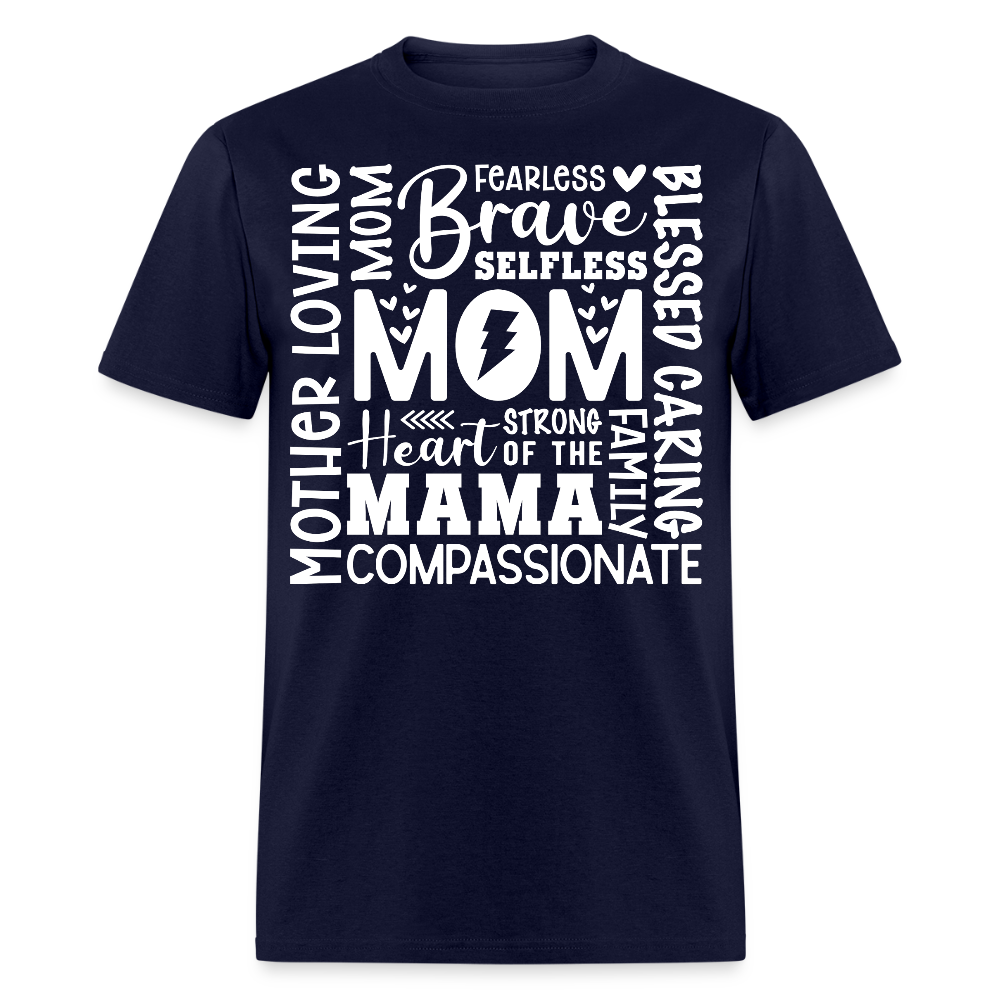 Best Mother's Day Gifts Brave Loving Mom T-shirt - navy