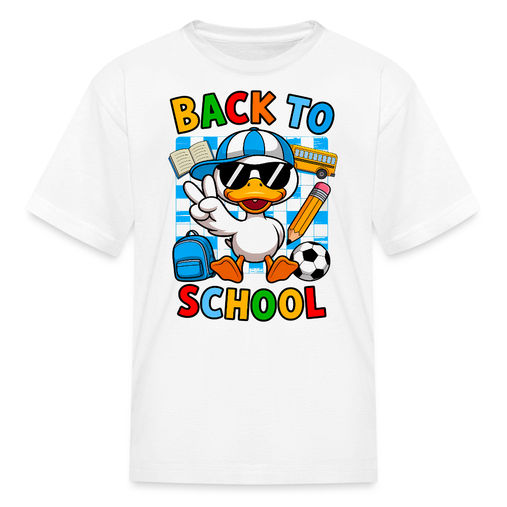 Back To School Duck T-Shirt - white