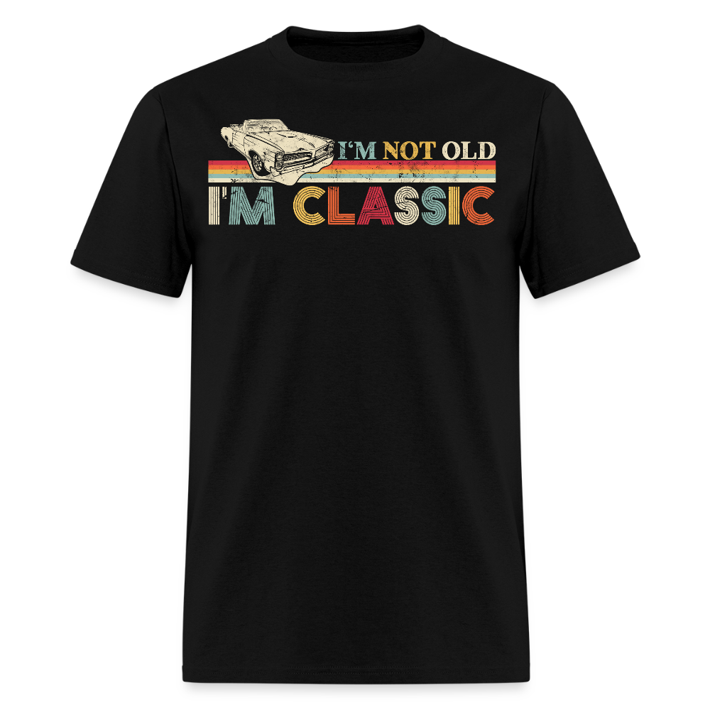 Retro I'm Not Old I'm Classic Auto Mechanic T-Shirt - black