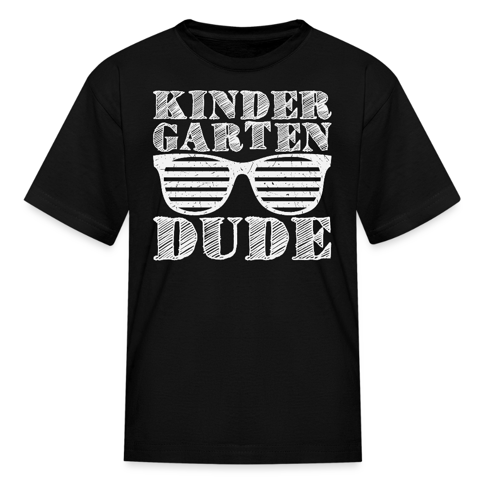 Kindergarten Dude Back To School T-Shirt - black