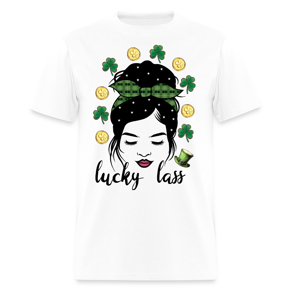 St Patrick’s Day Lucky Lass Women T-shirt - white
