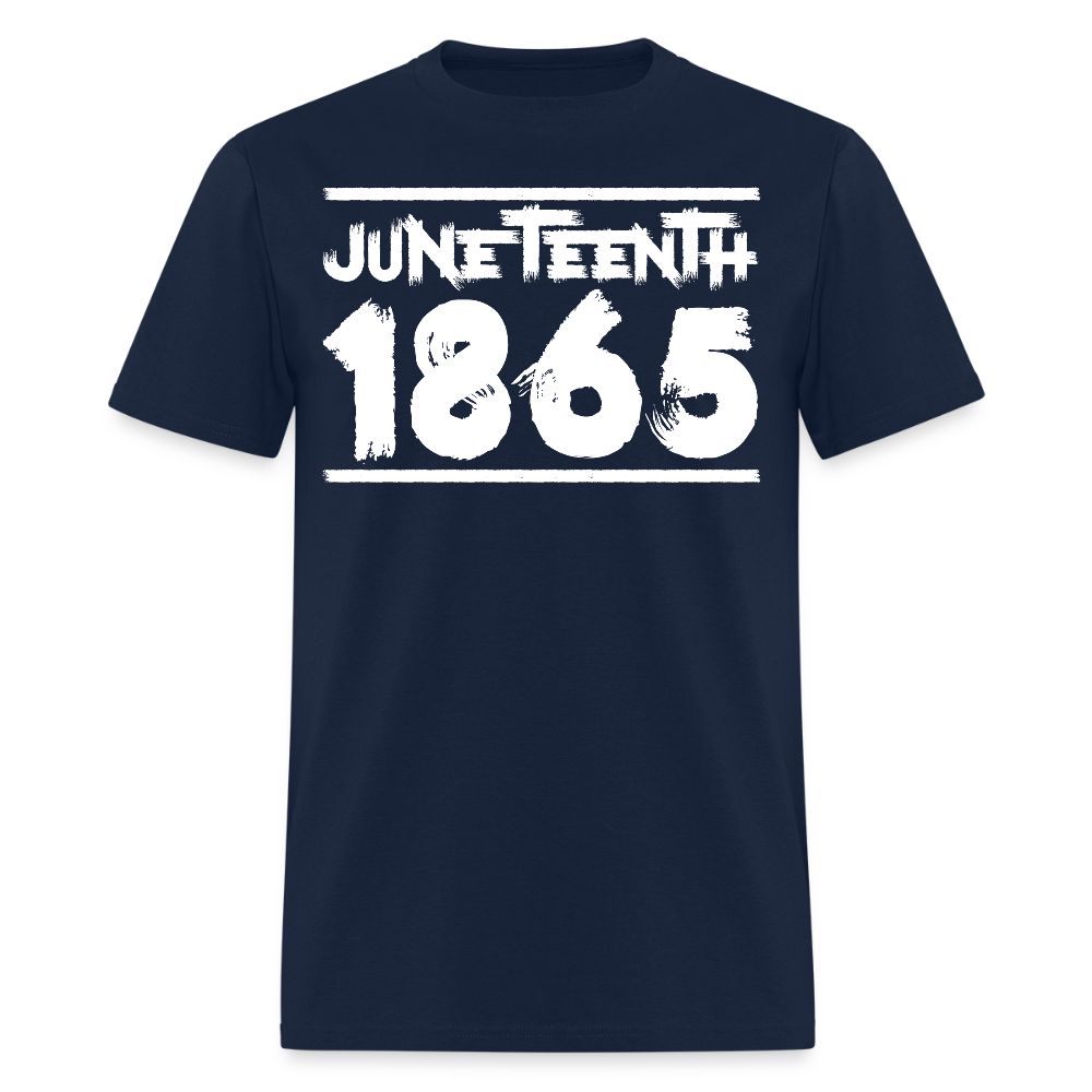 Juneteenth 1865 Tee African American Heritage T-Shirt - navy