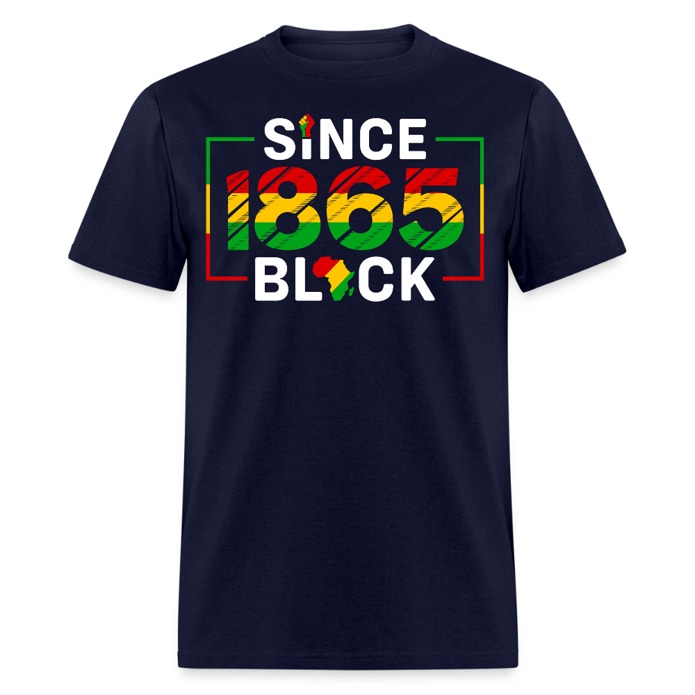 Juneteenth 1865 Black History T-shirt - navy