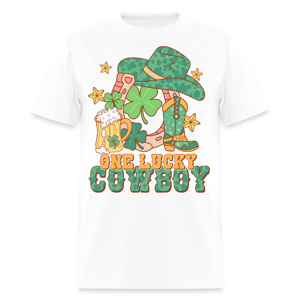 Lucky Cowboy St Patrick’s Graphic T-shirt - white