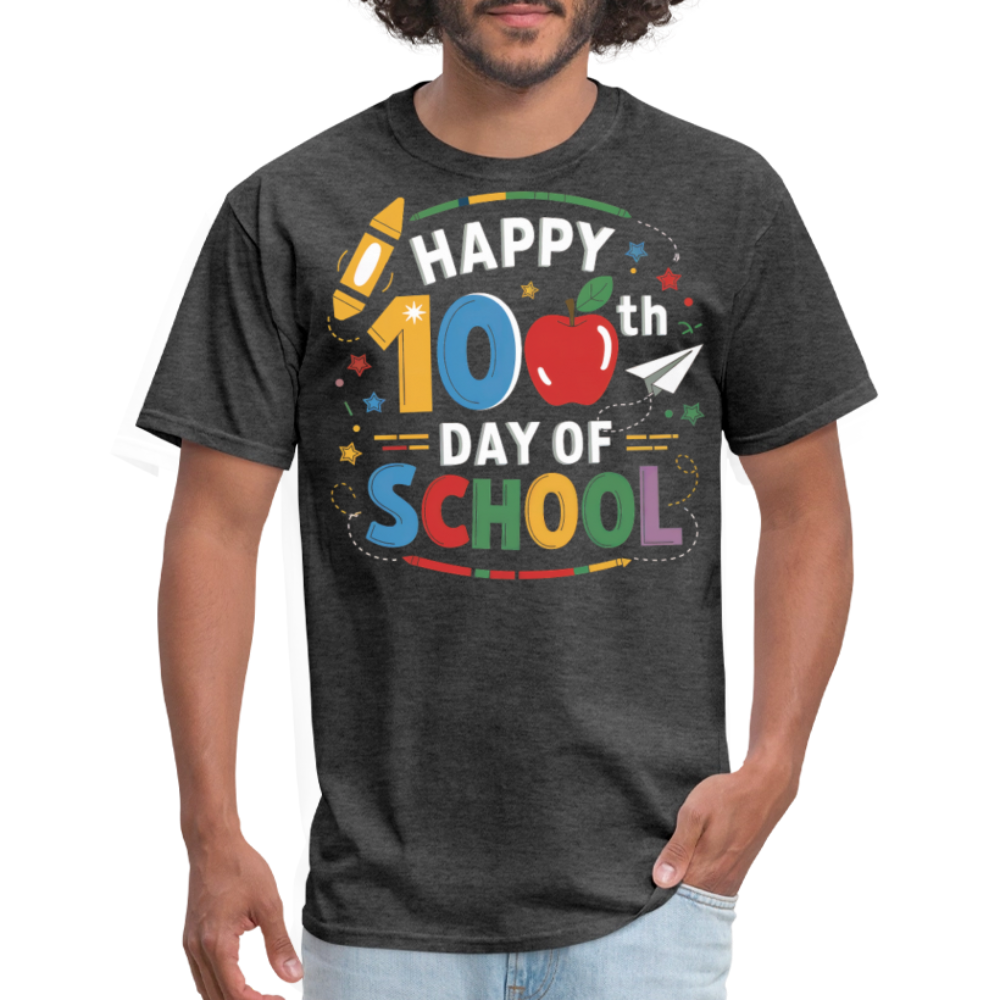 100th Day of School Tee Teacher Gifts School Celebration Unisex Classic T-Shirt - heather black