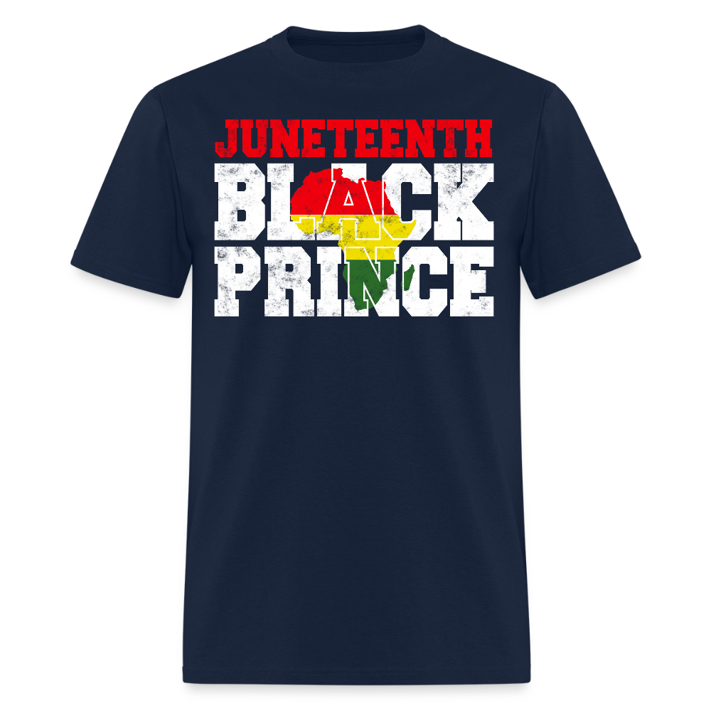 Black Prince Juneteenth Black Empowerment T-Shirt - navy